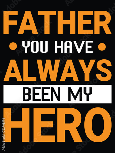 Father's day typography t-shirt design