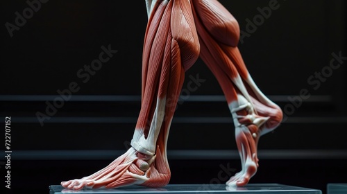 Human Leg Musculature, Illustrating the Complex Network of Power and Mobility photo