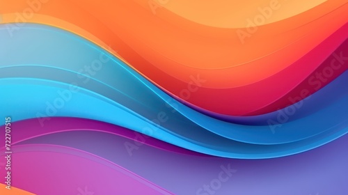Euphoric Elegance Abstract Colorful Waves