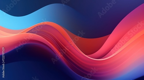 Abstract Bliss Colorful Waves Unveiled