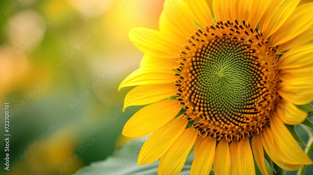 Fototapeta premium Macro View of sunflower