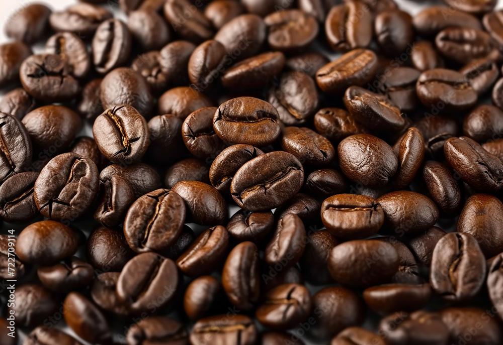 Coffee Beans isolated on white background area Coffee Beans isolated on white background area