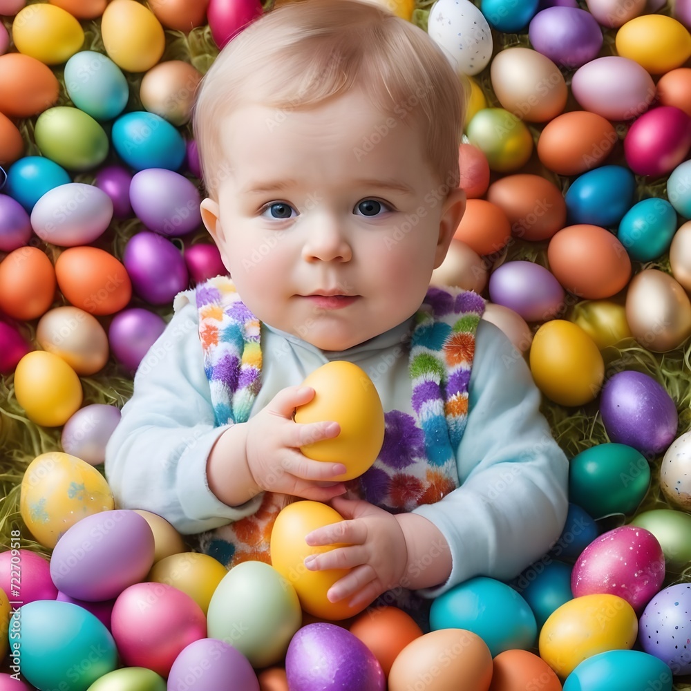 Child toddler kid holding colored Easter eggs in closeup hands. Religious holidays celebrating special moment to color decorate eggs tradition concept. Spring holiday celebration concept. Child toddler kid holding colored Easter eggs in closeup hands. Religious holidays celebrating special moment to color decorate eggs tradition concept. Spring holiday celebration concept.