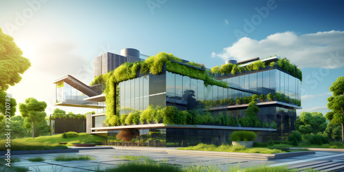 Green building background eco friendly building background sustainble green building background green apartment background modern green building background