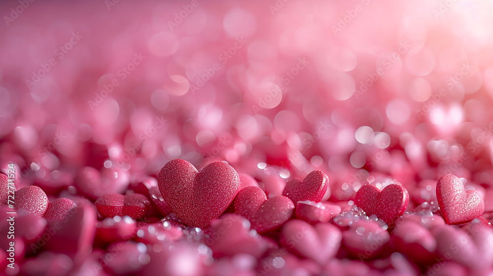 AI art heart themed background ハートがテーマの背景 AI art heart themed background ハートがテーマの背景