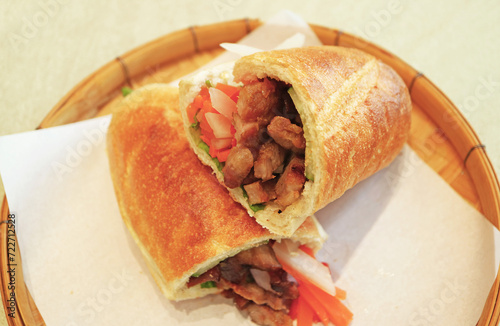 Banh Mi, Flavorful Vietnamese Sandwich Made with Meats and Pickled Vegetables