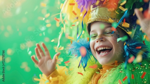 kid celebrating Carnival festival