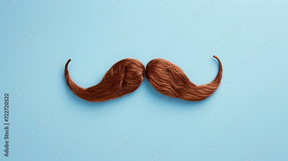November Movebmer brown mustache on a blue background, man, cancer awareness, testicle, prostate, depression, November Movebmer brown mustache on a blue background, man, cancer awareness, testicle, prostate, depression,