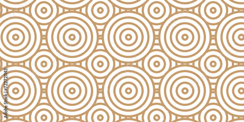 Modern diamond geometric waves spiral pattern abstract circle wave lines. Brown seamless tile stripe geomatics overlapping create retro square line backdrop pattern background. Overlapping Pattern.