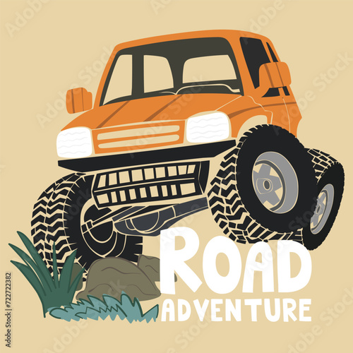 off road truck vector  illustration