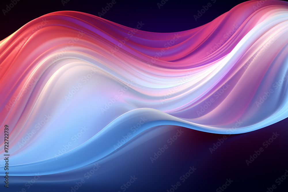 Colorful Abstract Neon Wave Background created with Generative AI Colorful Abstract Neon Wave Background created with Generative AI