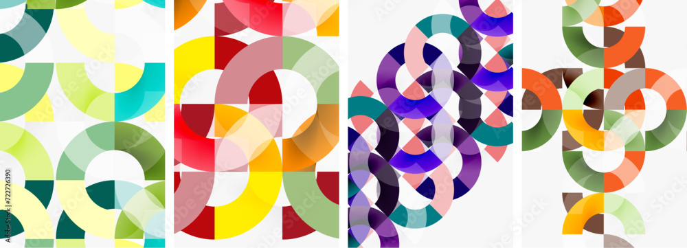 Set of round lines and circles poster backgrounds. Vector illustration For Wallpaper, Banner, Background, Card, Book Illustration, landing page Set of round lines and circles poster backgrounds. Vector illustration For Wallpaper, Banner, Background, Card, Book Illustration, landing page