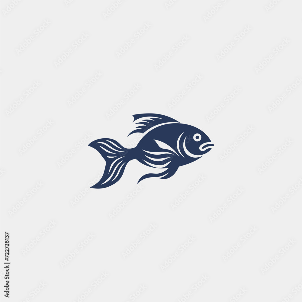 Fish logo design vector template Fish logo design vector template