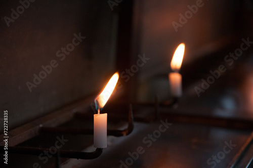 お寺の蝋燭