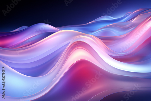 Wallpaper Mural Colorful Abstract Neon Wave Background created with Generative AI Torontodigital.ca