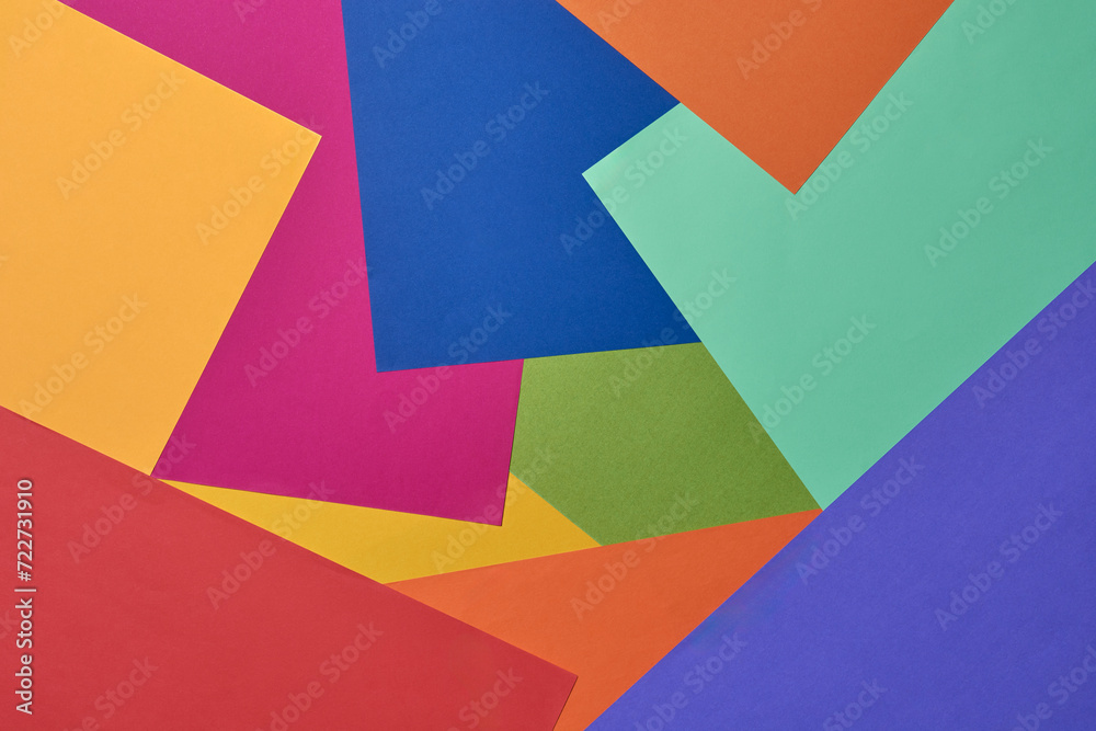 modern abstract of colorful paper sheets layout, geometric diagonal lines design background wallpaper or backdrop for cards, banners and posters, textured surface taken from above with copy space modern abstract of colorful paper sheets layout, geometric diagonal lines design background wallpaper or backdrop for cards, banners and posters, textured surface taken from above with copy space