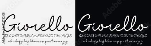 signature Font Calligraphy Logotype Script Brush Font Type Font lettering handwritten photo