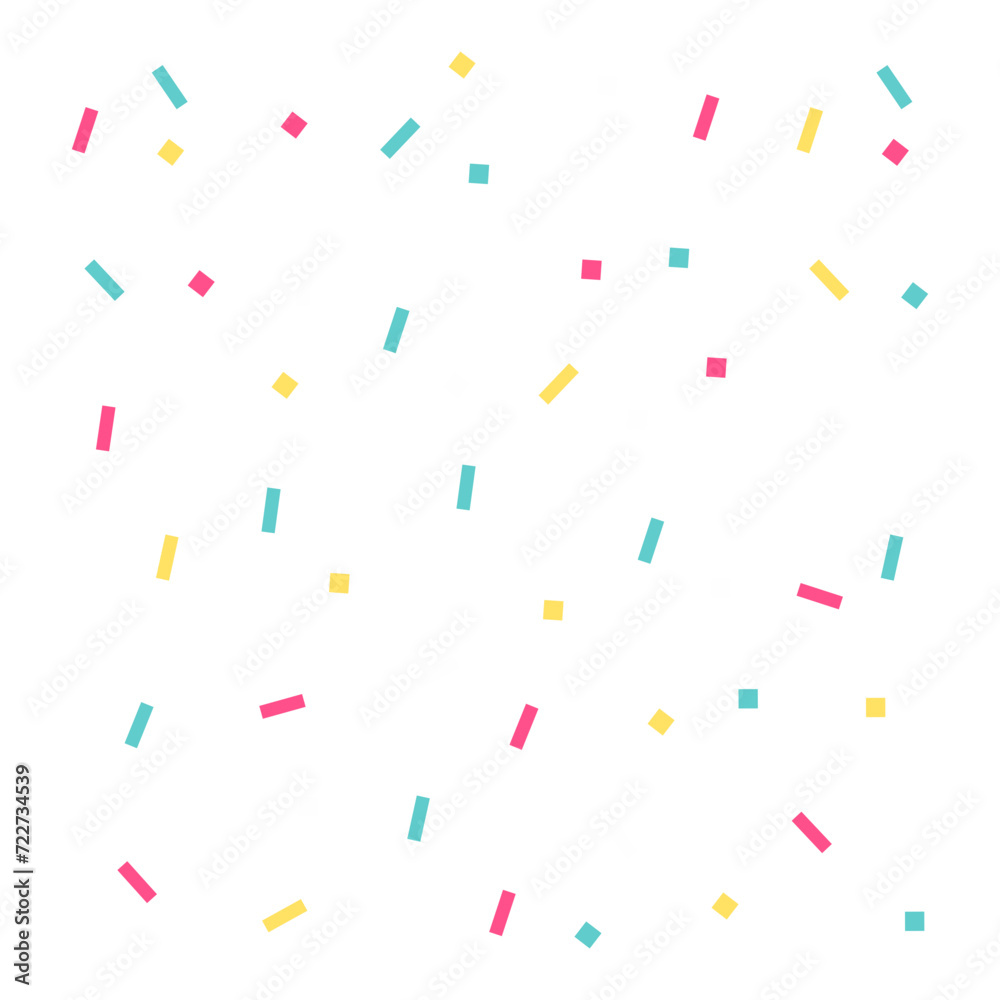 colorful confetti vector