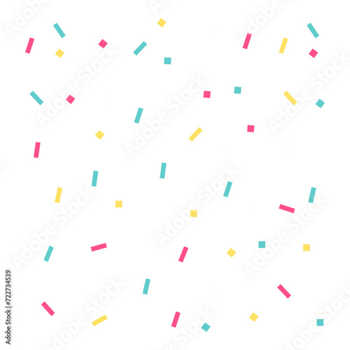 Obraz na płótnie colorful confetti vector w salonie