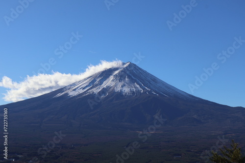 December 1, 2023: Viewing Mount Fuji at Tenjozan Park, Japan