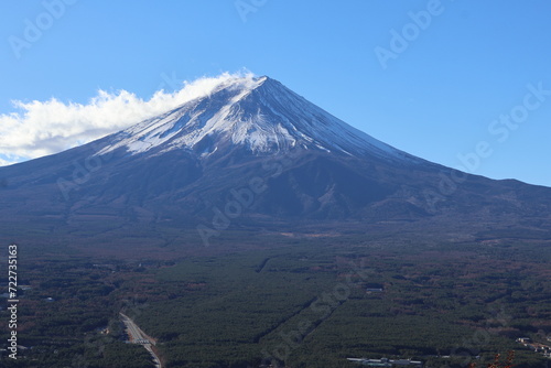 December 1, 2023: Viewing Mount Fuji at Tenjozan Park, Japan