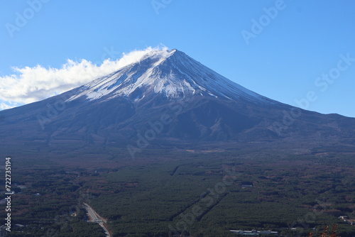 December 1, 2023: Viewing Mount Fuji at Tenjozan Park, Japan