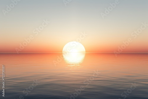 sunset over the sea generative AI