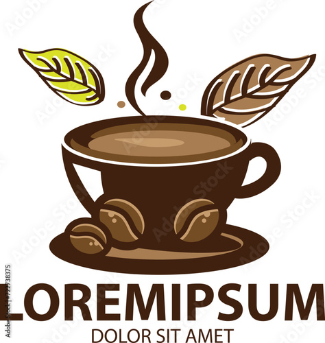 coffee cup and leaf