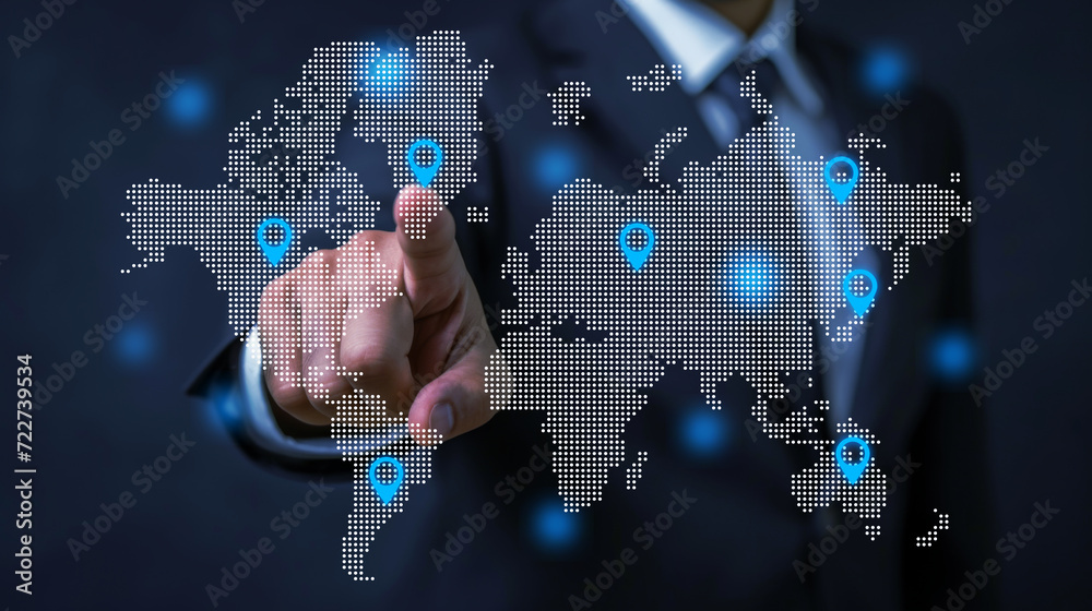 Global Business Expansion Strategy Concept Global Business Expansion Strategy Concept