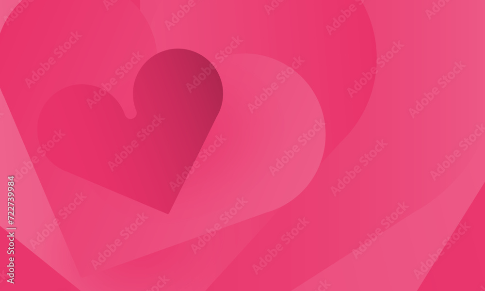 Paper elements in shape of heart flying on pink background., Happy Valentine's day card hearts, birthday greeting card vector design. Paper elements in shape of heart flying on pink background., Happy Valentine's day card hearts, birthday greeting card vector design.