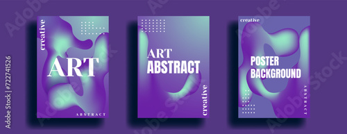 purple Abstract art design. poster design with liquid shapes. cover background with abstract purple shapes. vector illustration