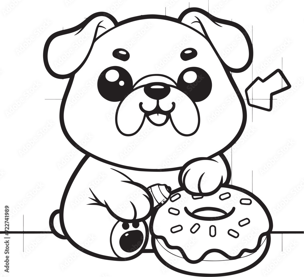 coloring page dog