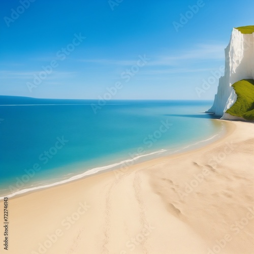 horizonal view of beautiful beach