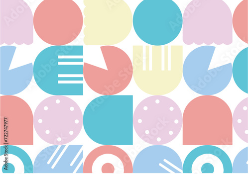 Background wallpaper pattern seamless with colorful shape