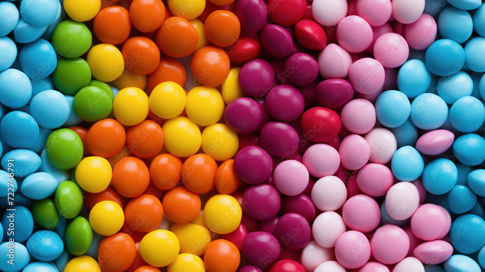 seamless pattern and background of candies in different sizes and colors seamless pattern and background of candies in different sizes and colors