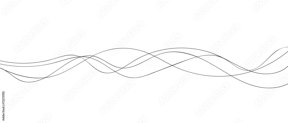 Thin line wavy abstract vector background. Thin line wavy abstract vector background.