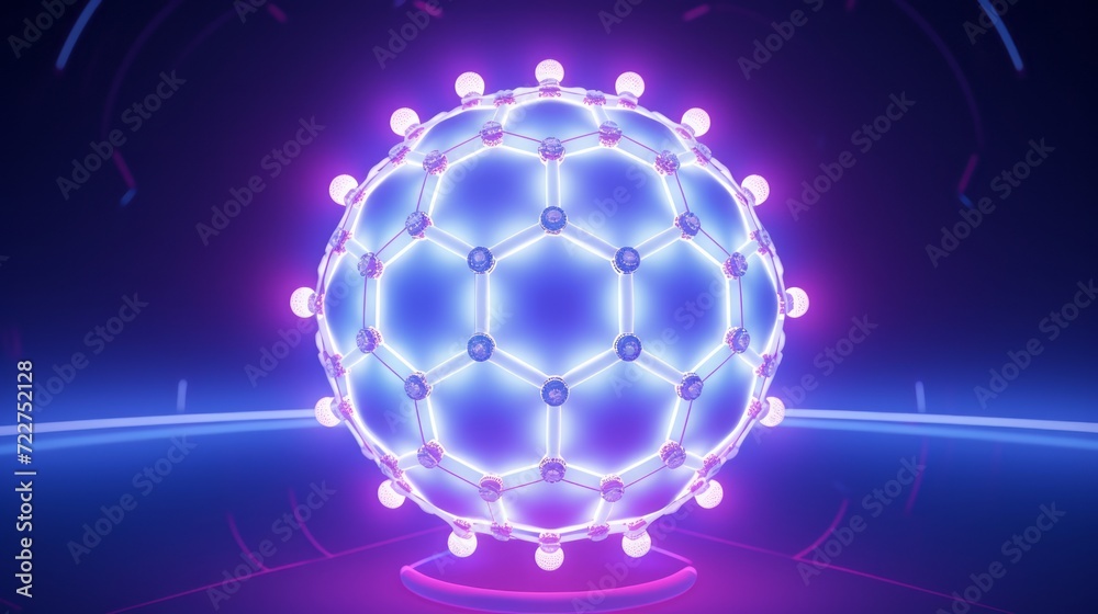 3d render of a molecule, atom, neurone 3d render of a molecule, atom, neurone