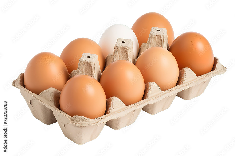 egg in paper panel isolated on a Transparent background. Generative AI egg in paper panel isolated on a Transparent background. Generative AI