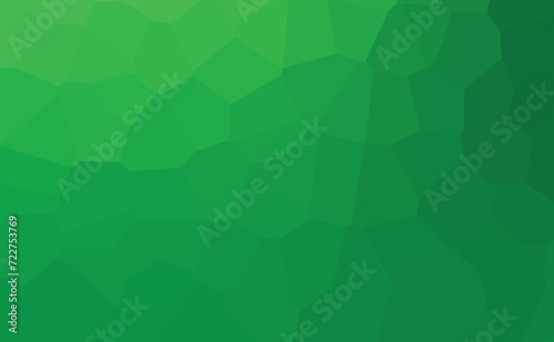 Green color low poly polygo...