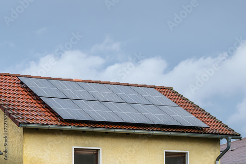Teil der Energiewende , Solaranlage auf dem Dach