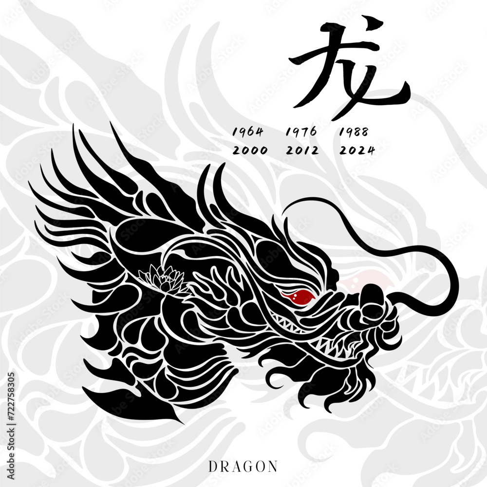 Obraz premium Chinese Zodiac Dragon
