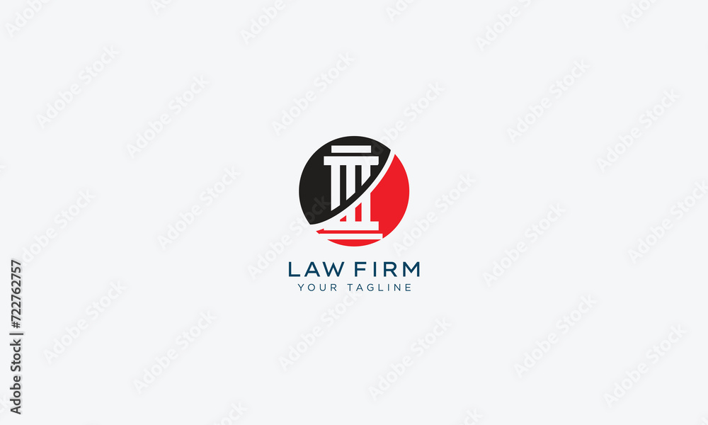 Attorney and lawyers logo design vector template