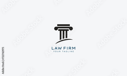 Attorney and lawyers logo design vector template