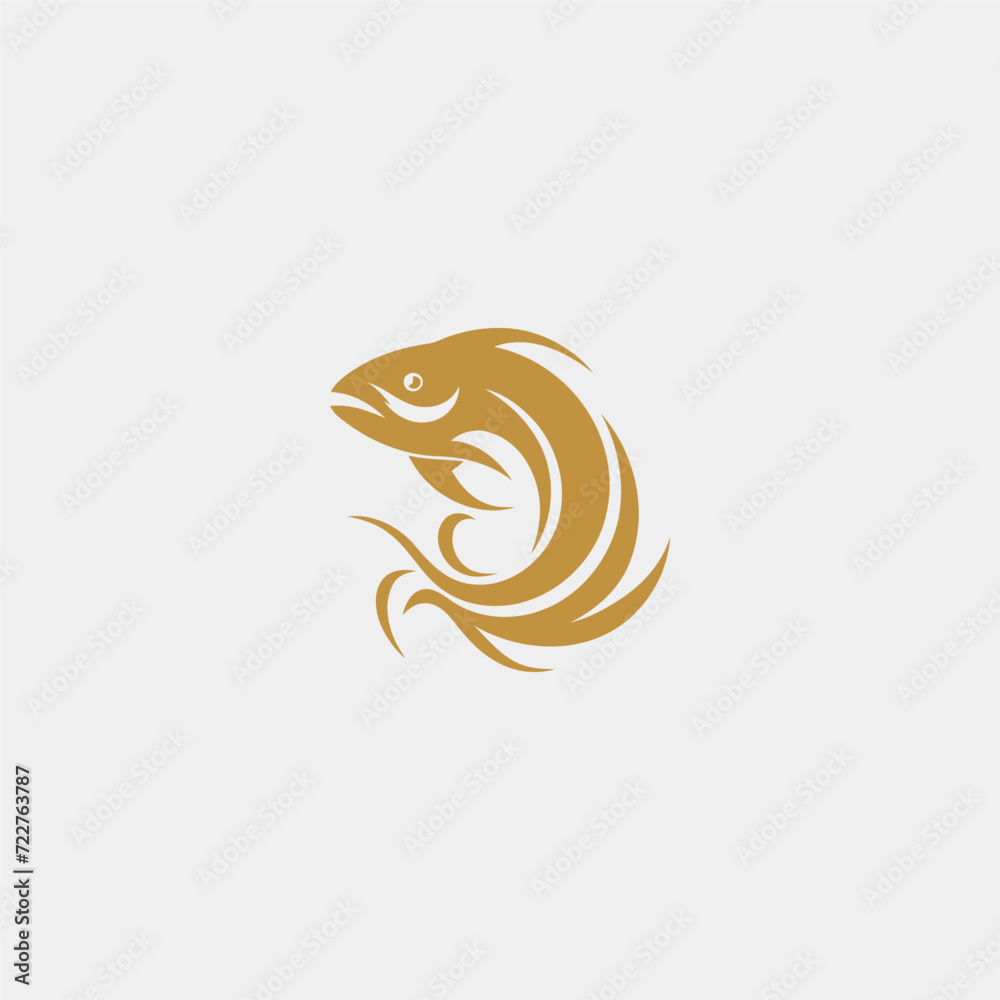 Fish logo design vector template Fish logo design vector template