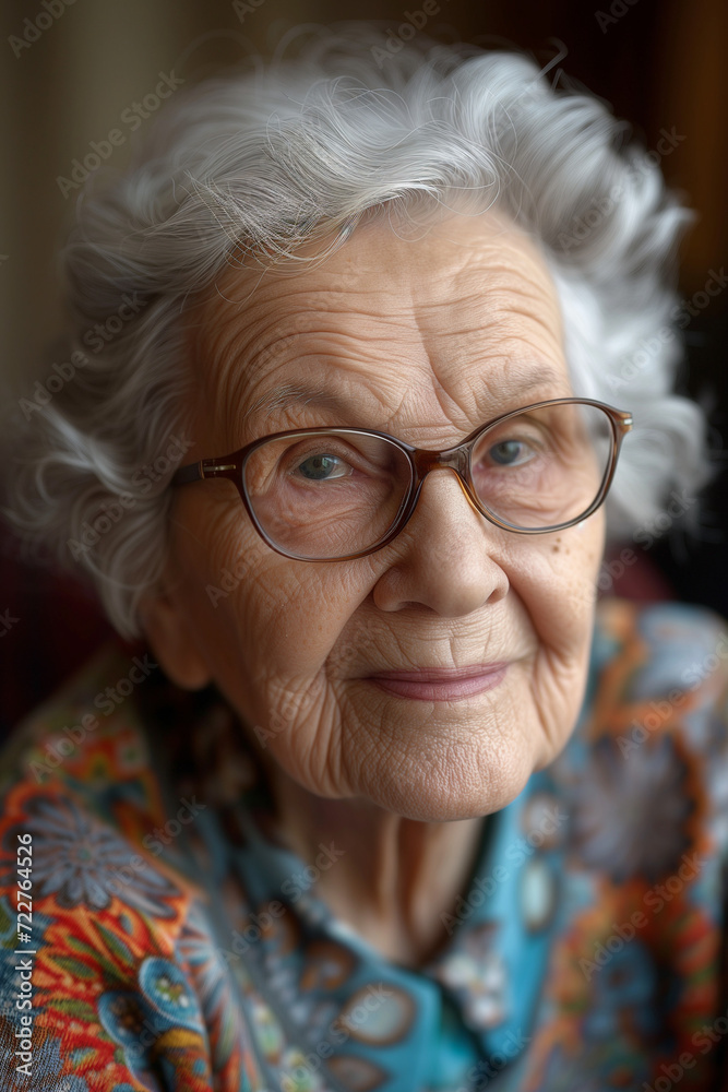 Portrait of a senior woman -Generative AI Portrait of a senior woman -Generative AI