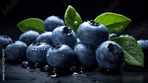 Wallpaper Mural Fresh juicy ripe blueberries background. Torontodigital.ca