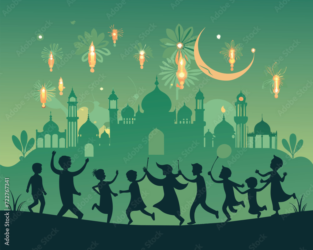 Islamic Celebration Template Background Style Design. Mosque vector cartoon illustration. Islamic element for ramadhan, eid mubarak, etc. Islamic Celebration Template Background Style Design. Mosque vector cartoon illustration. Islamic element for ramadhan, eid mubarak, etc.