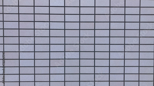 Light purple tile exterior wall