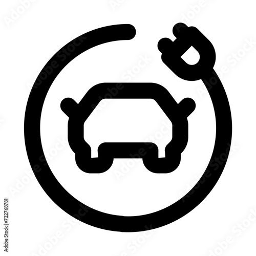 Ev Line Icon