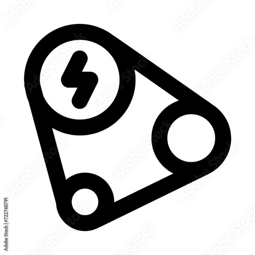Hybrid Solution Line Icon